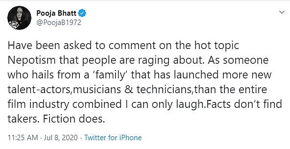 Pooja Bhatt reminds Kangana Ranaut was launched by the Bhatts