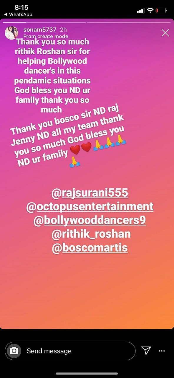 Hrithik Roshan helps 100 Bollywood dancers in corona crisis; transfers money directly into their accounts