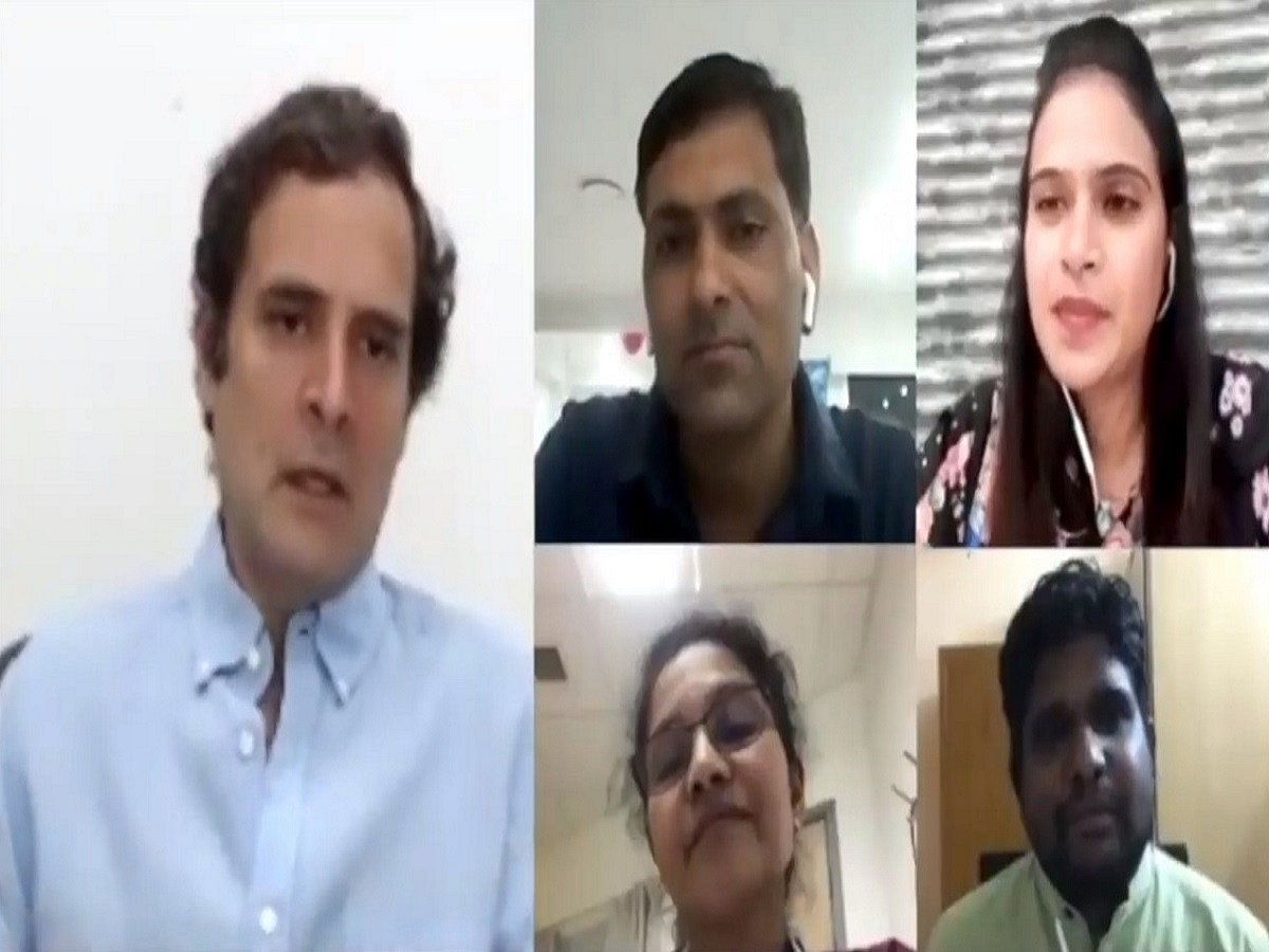 Rahul Gandhi assures nurses to raise compensation issue before govt