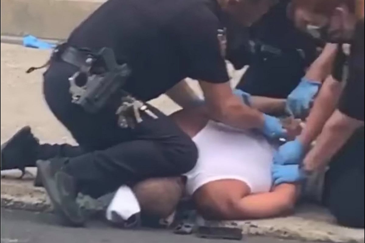 Pennsylvania police kneeling on man’s neck sparks protest