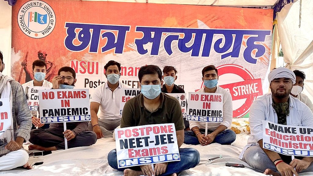 NEET, JEE: NSUI launches hunger strike demanding postponement even as Education Minister talks politics