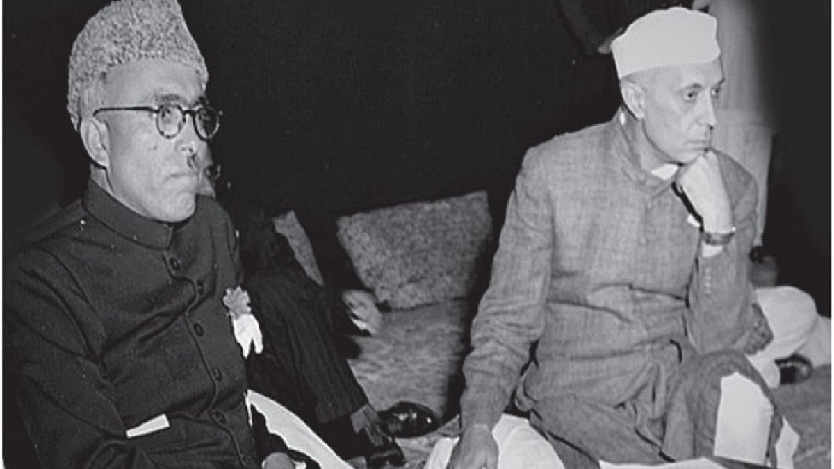  Sheikh Abdullah with Jawaharlal Nehru &nbsp;