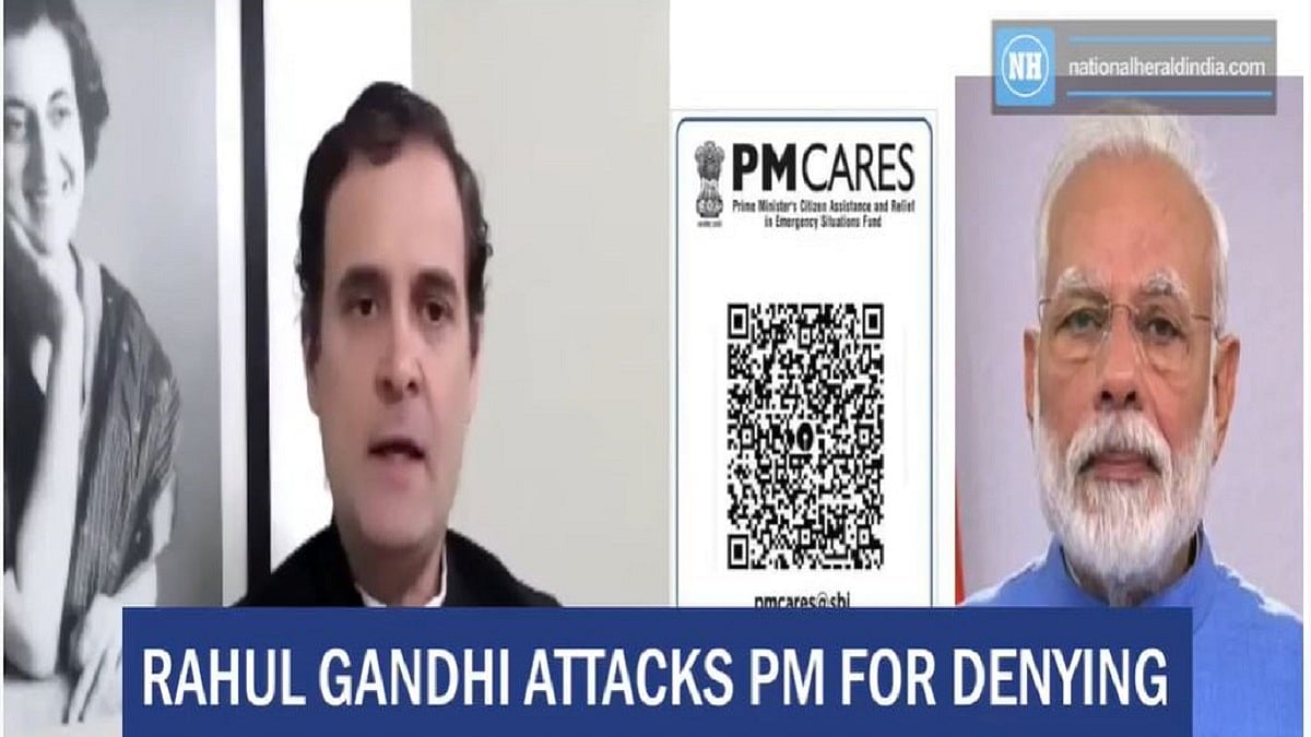 Rahul Gandhi attacks PM for denying information on PM CARES fund  