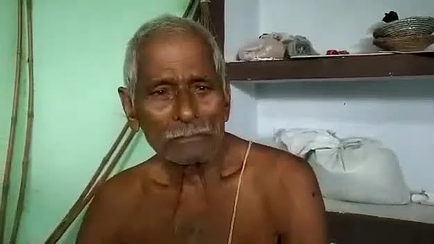 Baldutt Pandey, father of Hanuman Pandey, who was shot dead in an encounter in Lucknow on Sunday (Photo courtesy: Twitter)