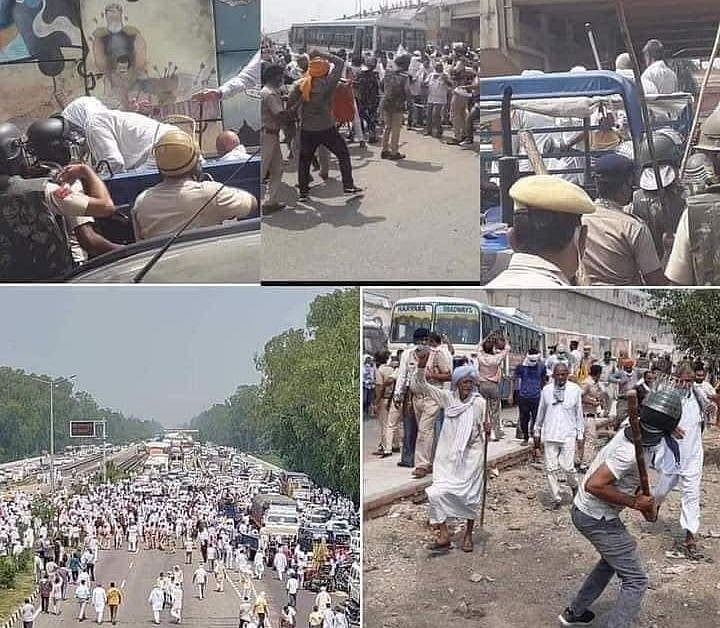 Farmers’ protest: Haryana BKU chief, 300 unknown people booked for damaging property