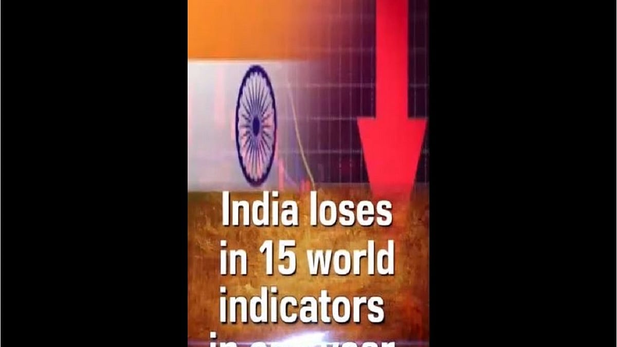 India loses in 15 world indicators in one year
