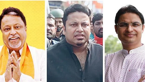 (From left) Mukul Roy, Anupam Hazra and Raju Bista (Photo courtesy: social media)
