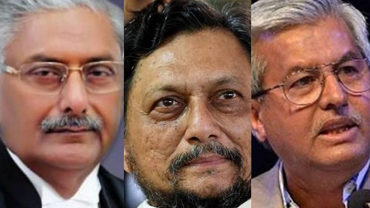 (from left) Justice Arun Mishra, CJI SA Bobde &amp; Dushyant Dave