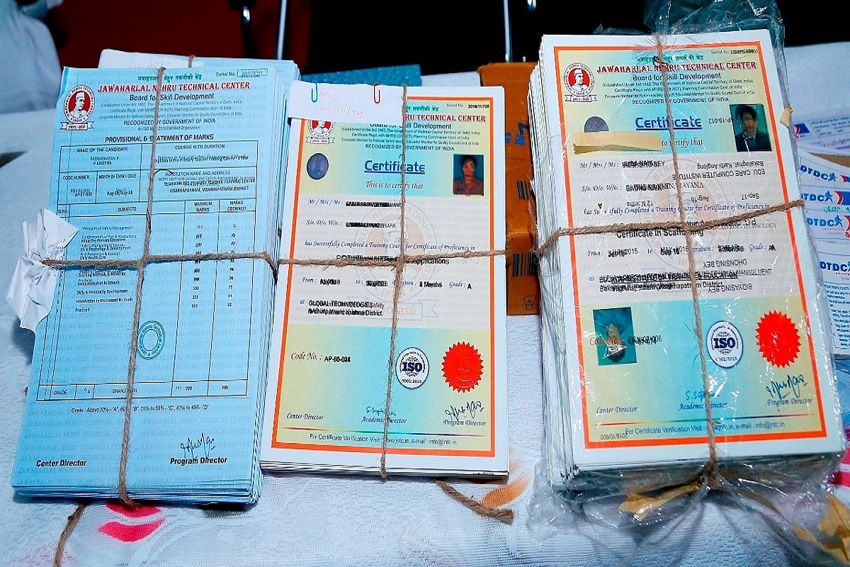 Andhra’s Ongole police bust nationwide fake certificate racket
