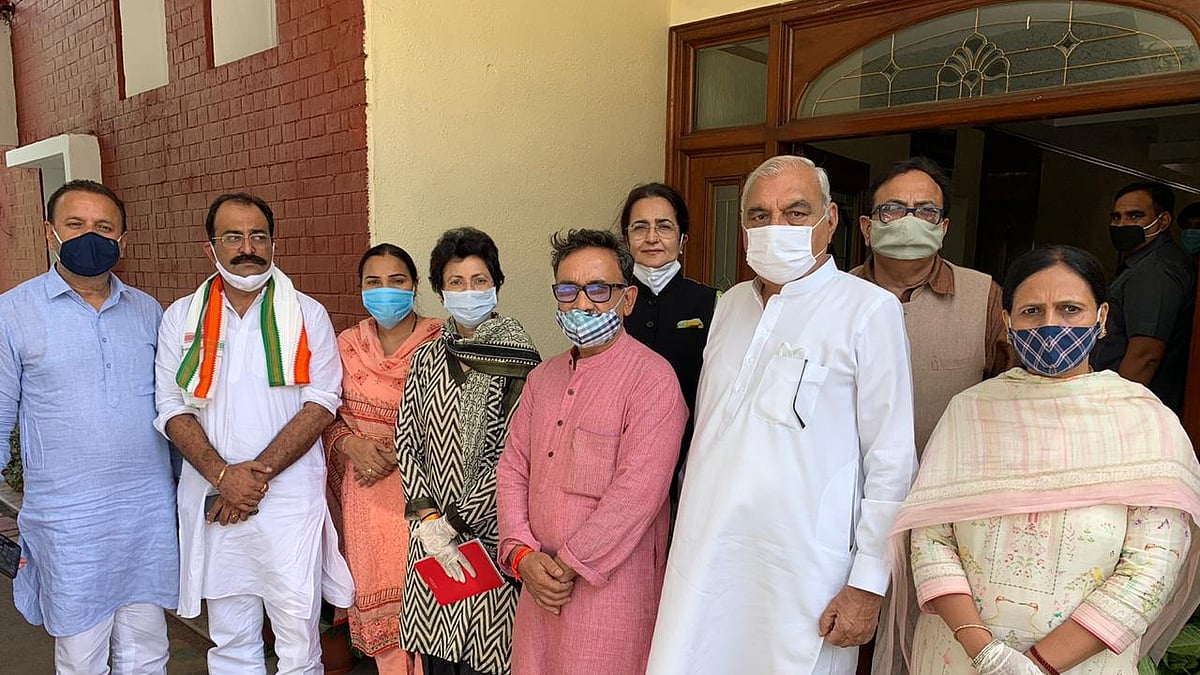 Haryana Congress leaders (Photo courtesy: Twitter)