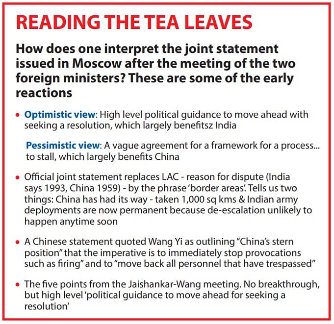  Moscow declaration refers to border areas, not LAC: Brinkmanship by Delhi and Beijing 
