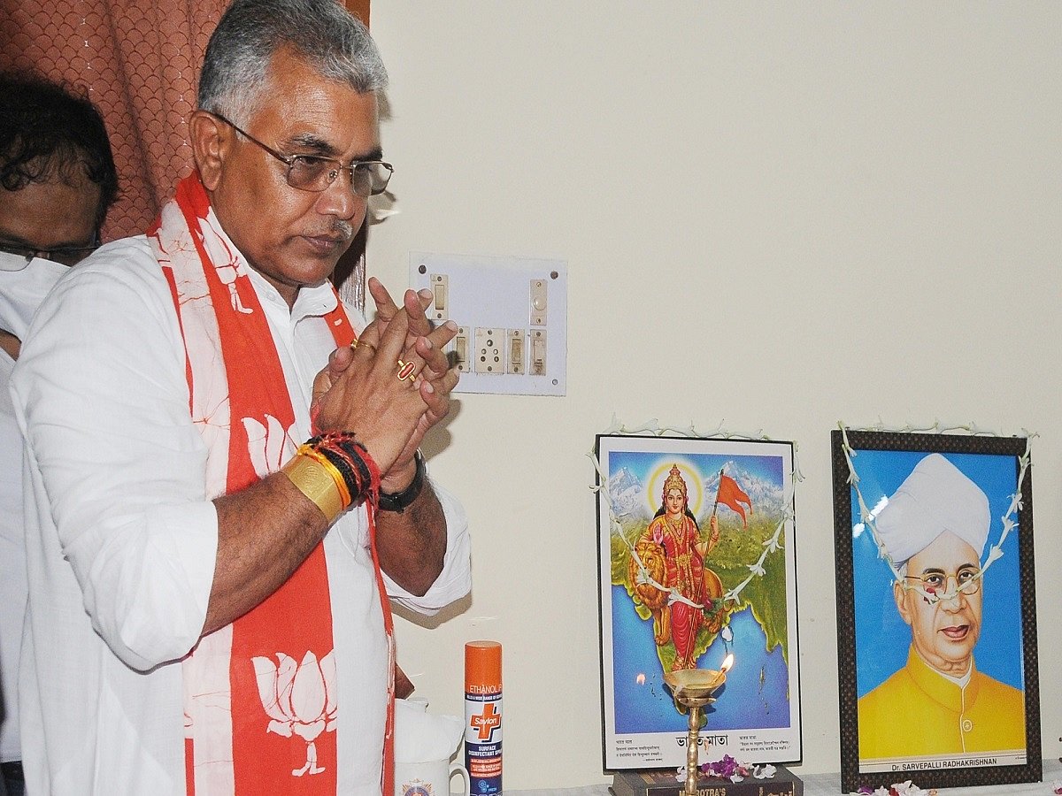 WB BJP president Dilip Ghosh who claimed cow urine could cure COVID-19, tests positive
