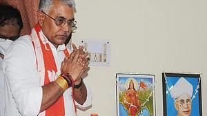 WB BJP president Dilip Ghosh who claimed cow urine could cure COVID-19, tests positive