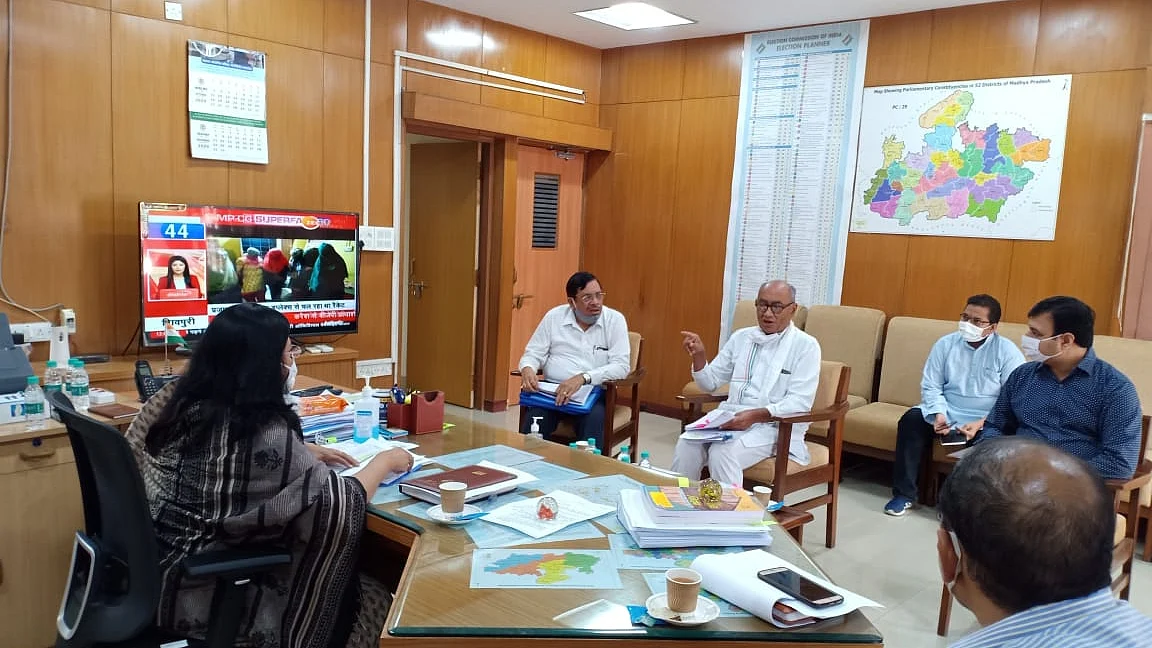 Police officials trying to influence by-elections in the state at BJP’s behest, alleges MP Congress