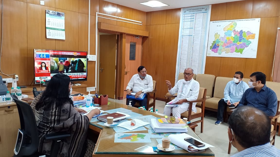 Police officials trying to influence by-elections in the state at BJP’s behest, alleges MP Congress