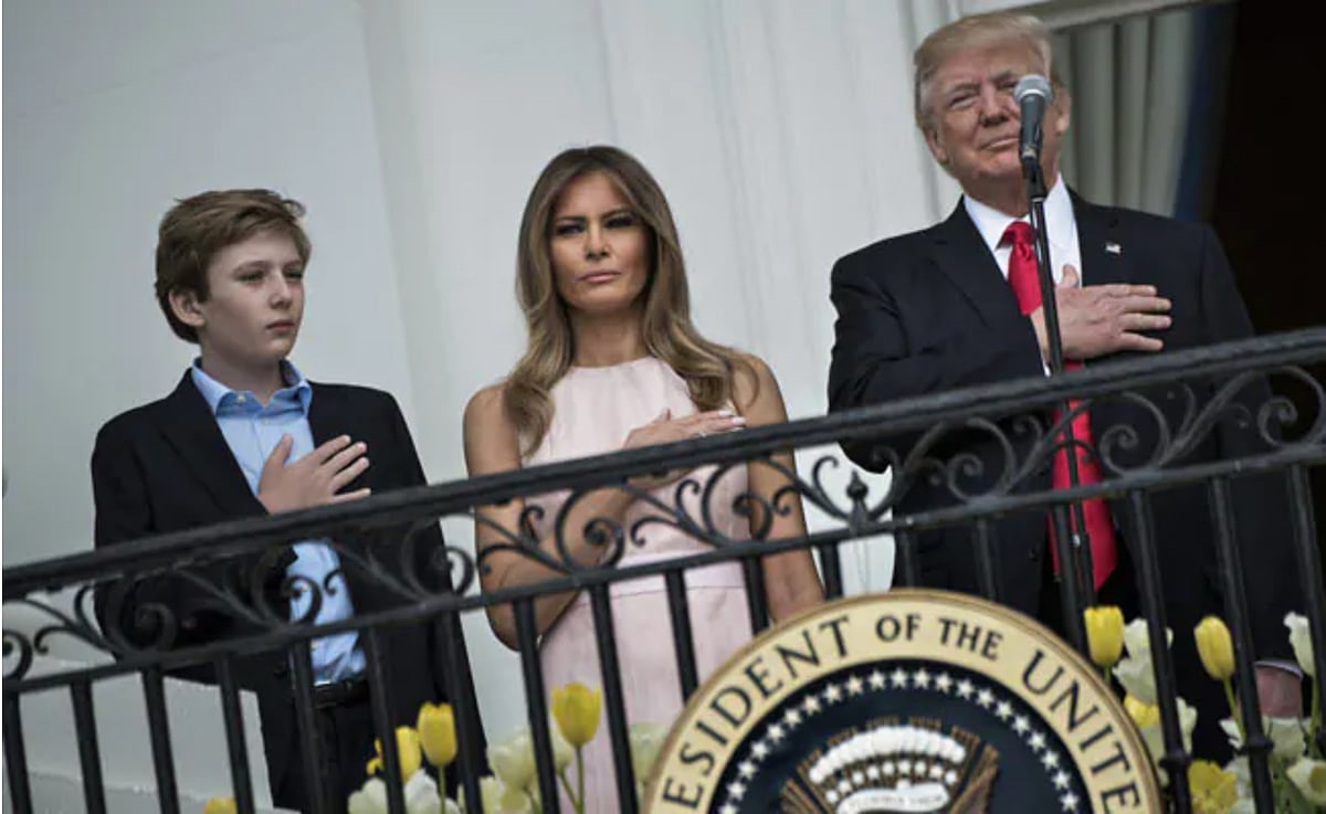 Trump’s son Barron tested positive for COVID-19, reveals Melania