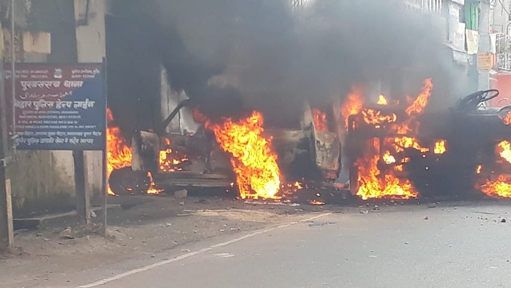 People’s anger erupted again in Munger, SP office destroyed, police station attacked