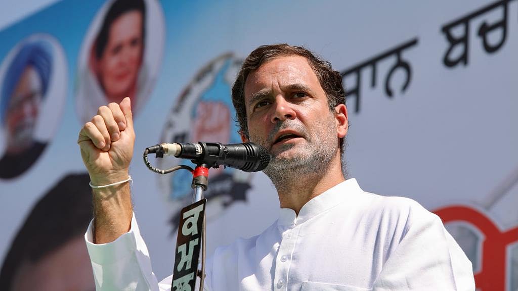 Congress leader Rahul Gandhi in Sangrur, Punjab&nbsp;