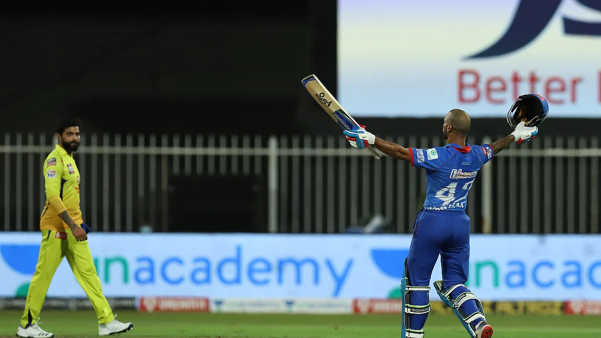 IPL 2020: Dhawan strikes maiden IPL hundred; DC go on top of table with 5-wicket win over CSK