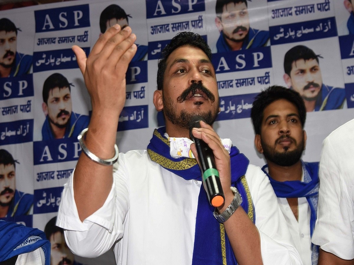 Bhim Army  chief Chandra Shekhar  claims attack on convoy, police deny