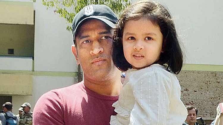 Dhoni’s daughter gets rape threats for dad’s failure