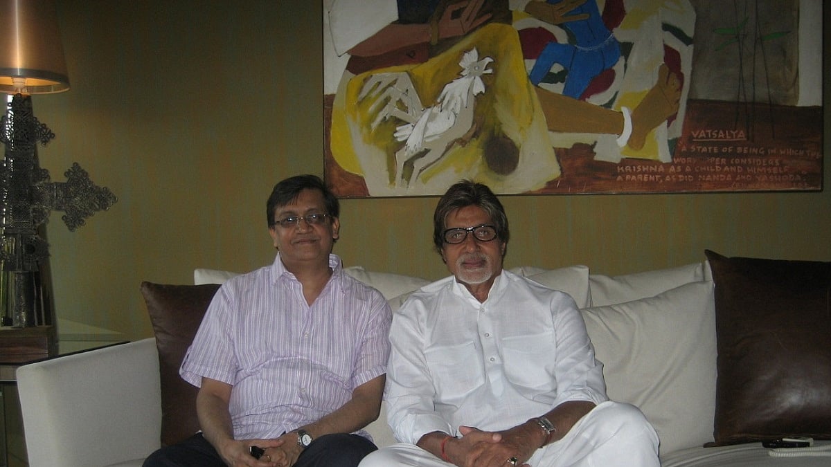 Subhash K Jha with Amitabh Bachchan