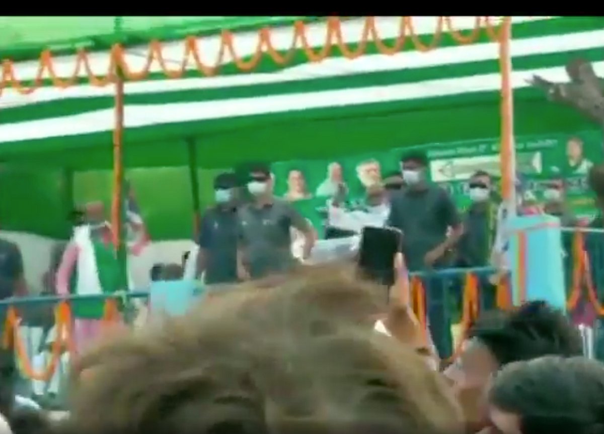Bihar elections: Onions thrown towards Nitish at poll rally in Madhubani, he says ‘keep throwing’
