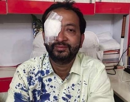 Chemical ink attack on Plurals Party candidate in Bihar  