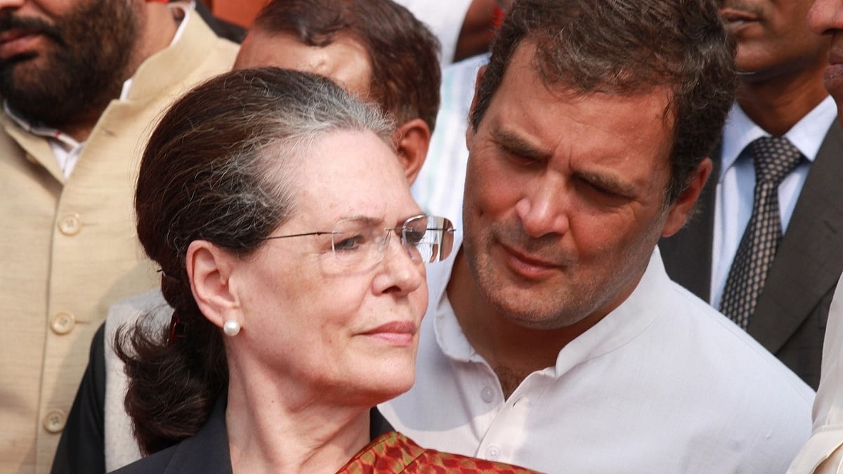 Congress President Sonia Gandhi and Congress MP Rahul Gandhi