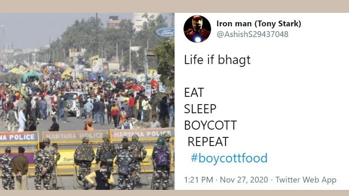 All you need to know about why #BoycottFood trended on top when farmers protest rocked Delhi borders