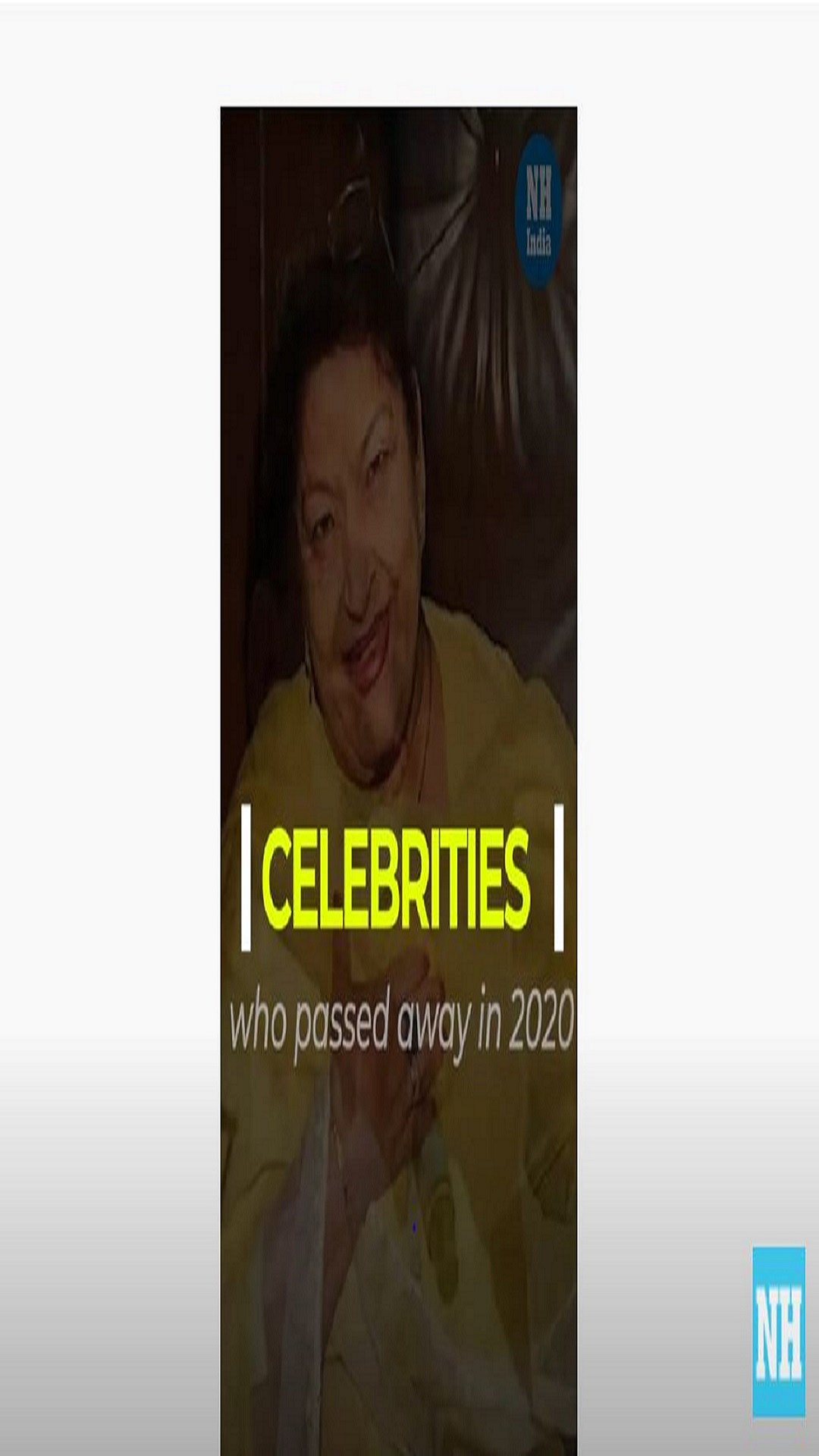 Celebrities who passed away in 2020