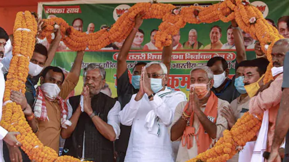Nitish Kumar unanimously elected as leader of NDA in Bihar; to return as CM