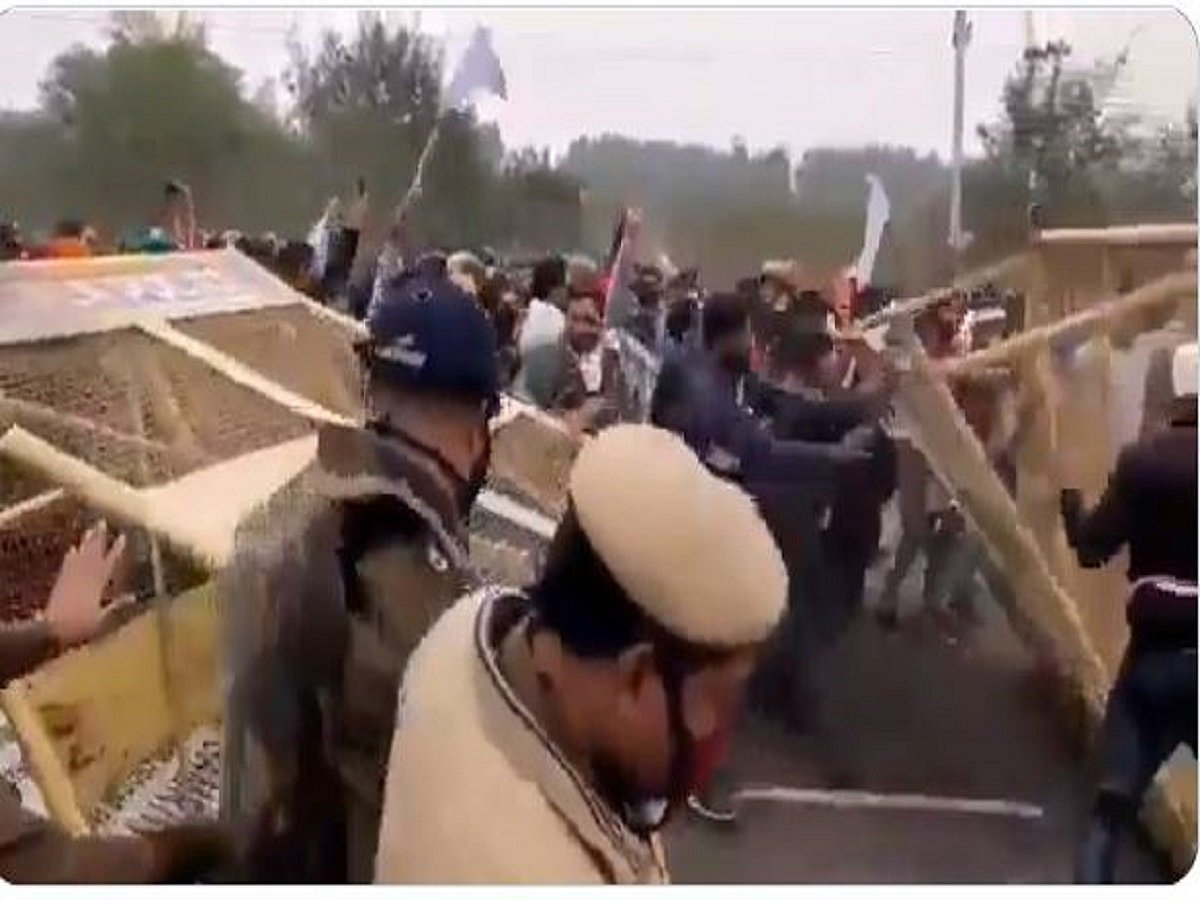 WATCH VIDEOS: Haryana police fires water cannons at farmers marching to Delhi; fails to break their resolve