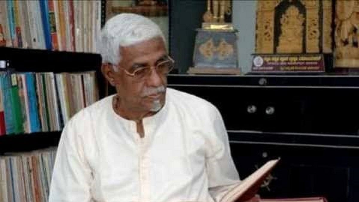 Karnataka’s renowned Sanskrit scholar and Kannada poet Bannanje Govindacharya (Photo Courtesy: IANS)