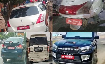 First vehicle gets fined in UP for displaying caste identity  