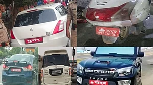 First vehicle gets fined in UP for displaying caste identity