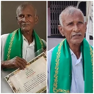 Model Andhra farmer Khandavu Prasada Rao returns honours protesting farm laws