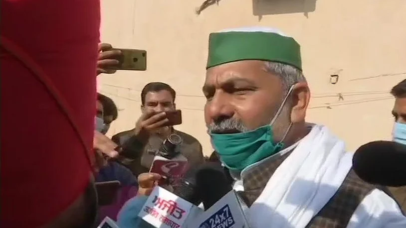 Rakesh Tikait, Bharatiya Kisan Union (Photo Courtesy: ANI)