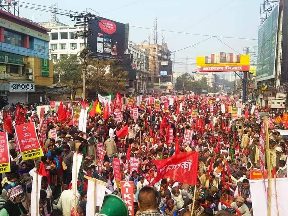 WATCH: Farmers’ protest in Patna lathi charged by police, several injured