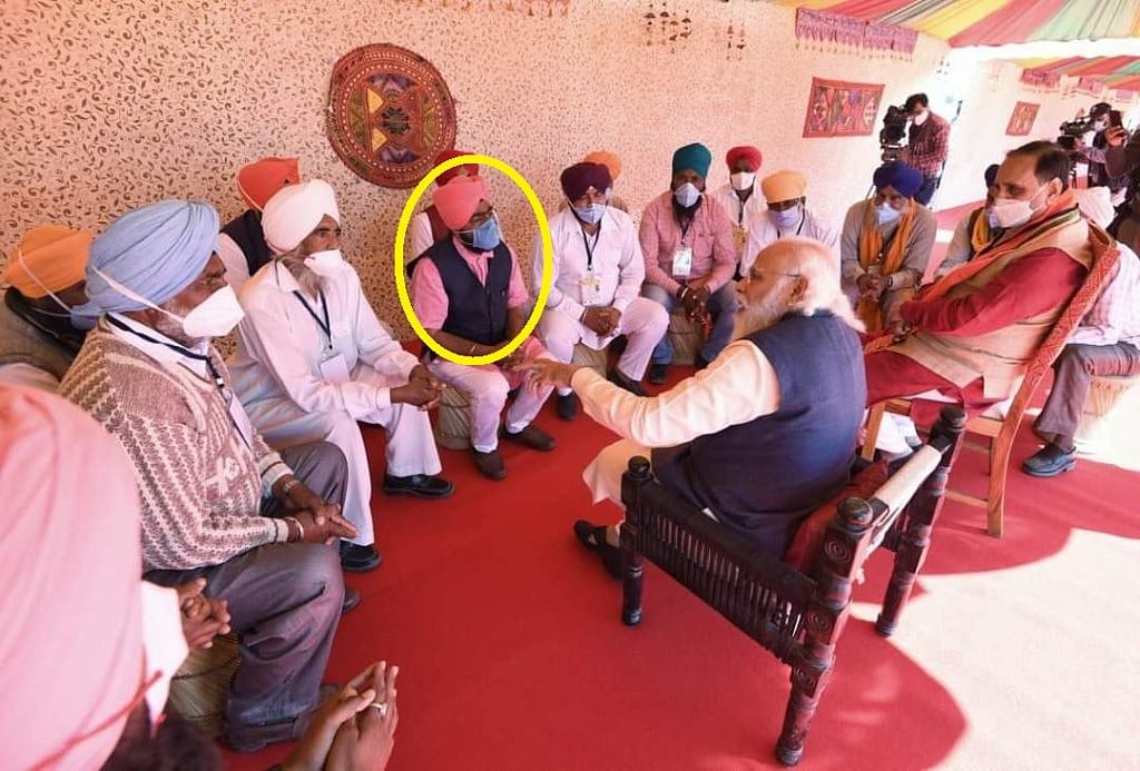 Lies of Godi media exposed again! Those who met with PM Modi in Kutch were not farmers but BJP activists