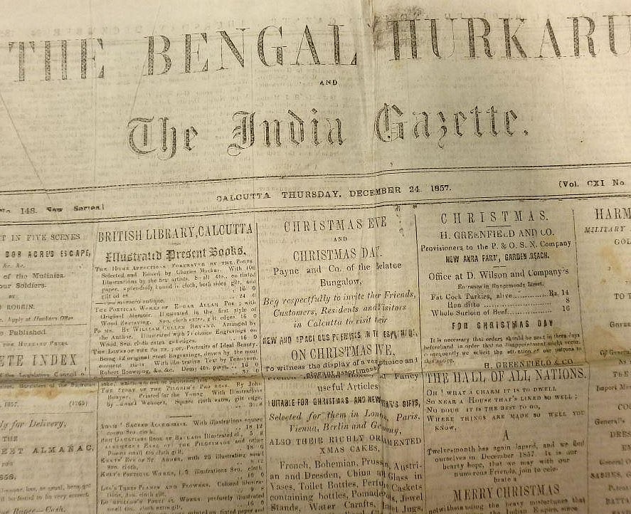 Merry Christmas: A look back on Christmas revelries in Calcutta in December, 1857  
