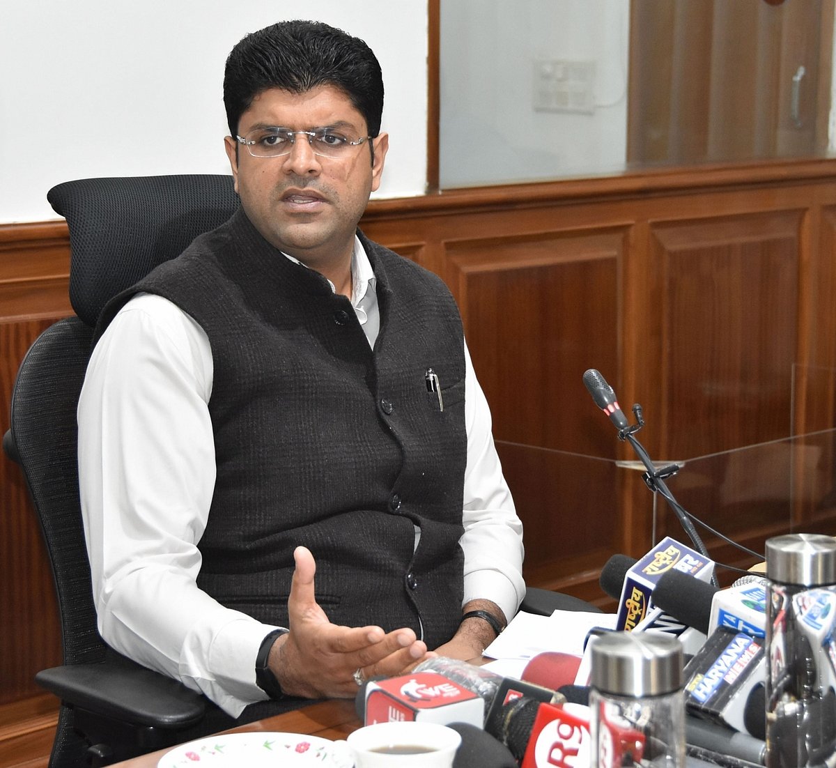 Dushyant Chautala breaks silence, says will resign if farmers’ demand for MSP regime not acceded to by Centre