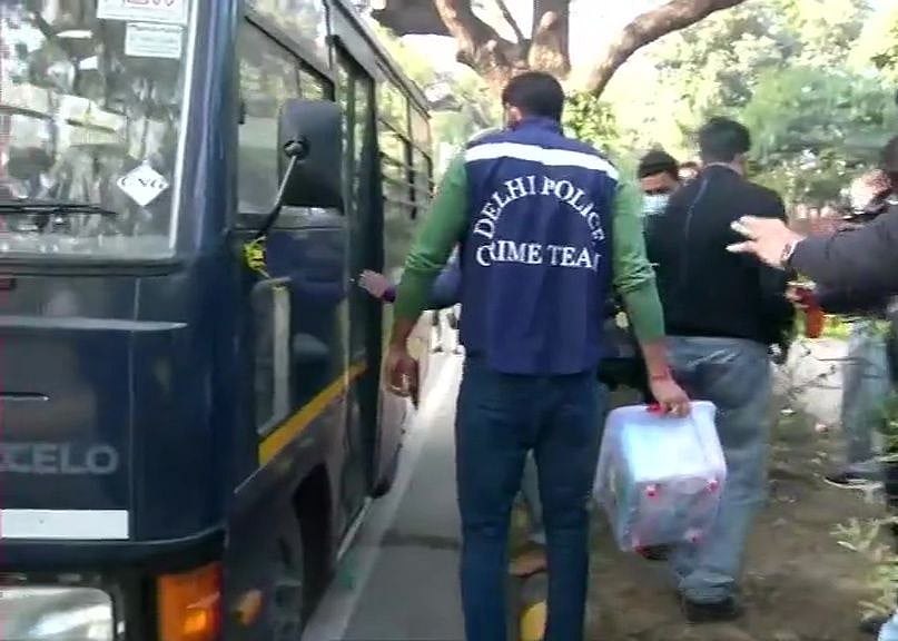 Team of Delhi Police’s Special Cell visits blast site near Israeli Embassy