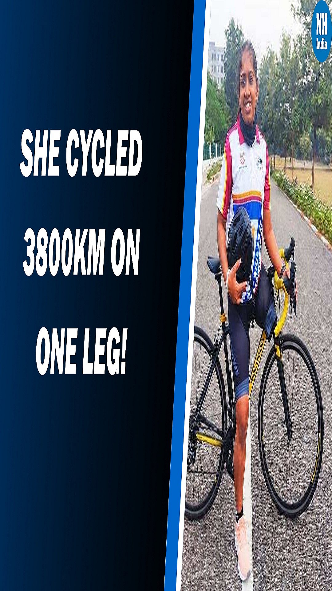 Inspiration! Tanya cycled 3800km on one leg, creates history  