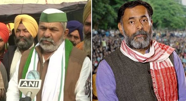 Tractor rally violence: Delhi Police FIRs name Rakesh Tikait, Yogendra Yadav and 8 others