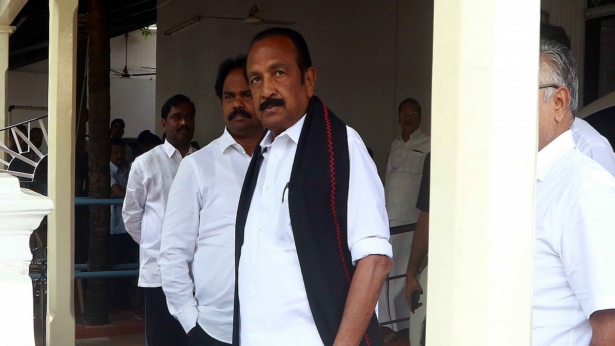 MDMK General Secretary and Rajya Sabha member Vaiko (Photo Courtesy: IANS)