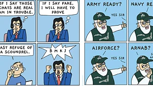 Chats of Arnab Goswami expose the Government even more than the anchor and businessman