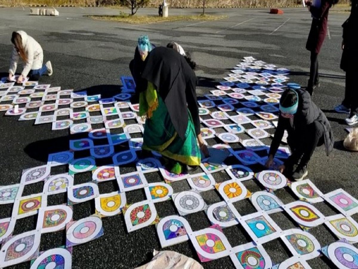 Auspicious Kolam drawings mark kickoff of Biden-Harris inauguration ceremony  
