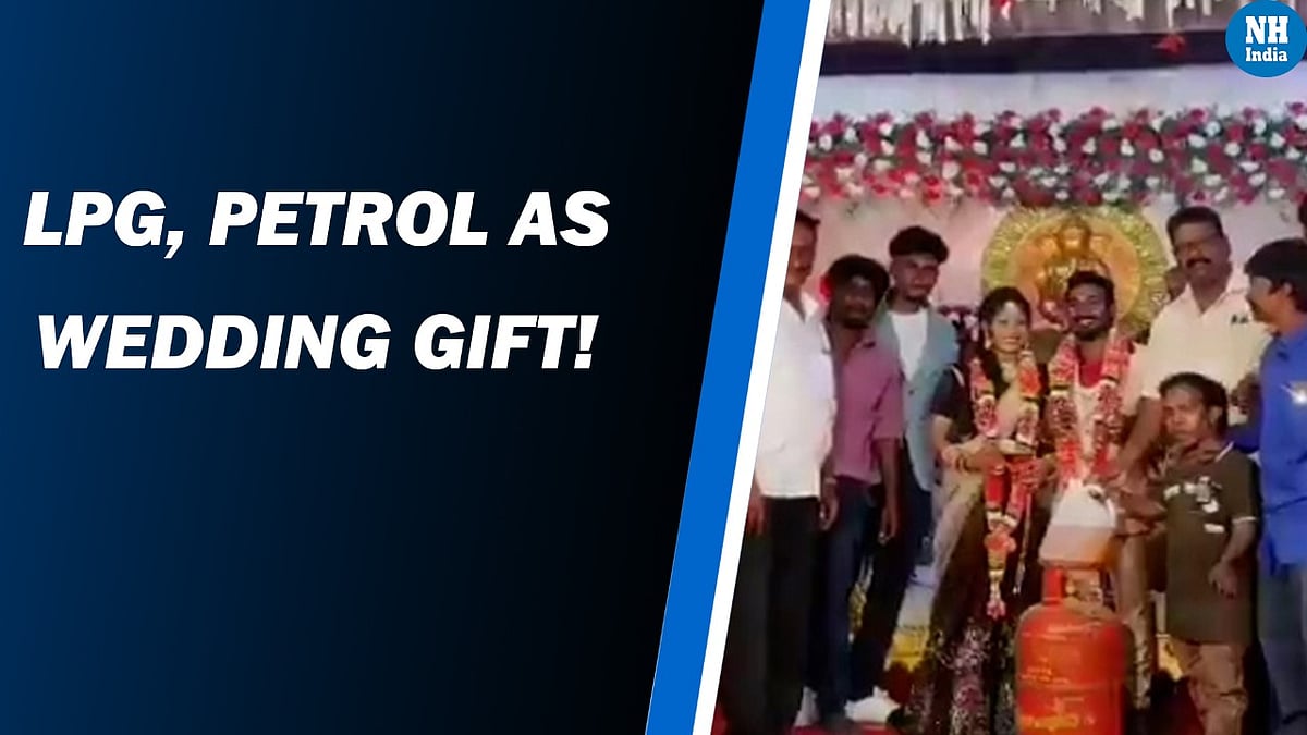  Couple receives LPG cylinder, petrol as wedding gift!   