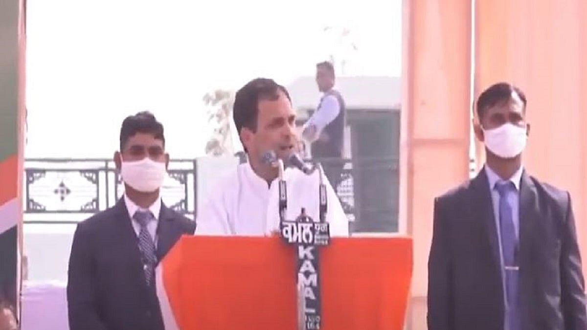 Congress leader Rahul Gandhi in Rajasthan